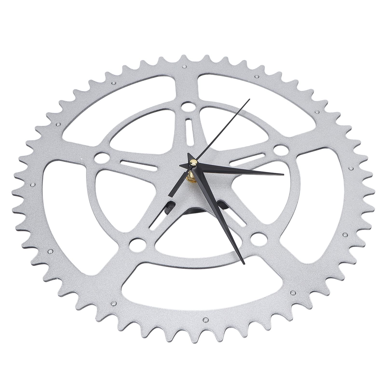 DIY Self-Adhesive Pentagram Wall Clock - Easy Peel & Stick Home Decor, Unique Gift for Bedroom, Living Room, Office (12 Inch, Black)