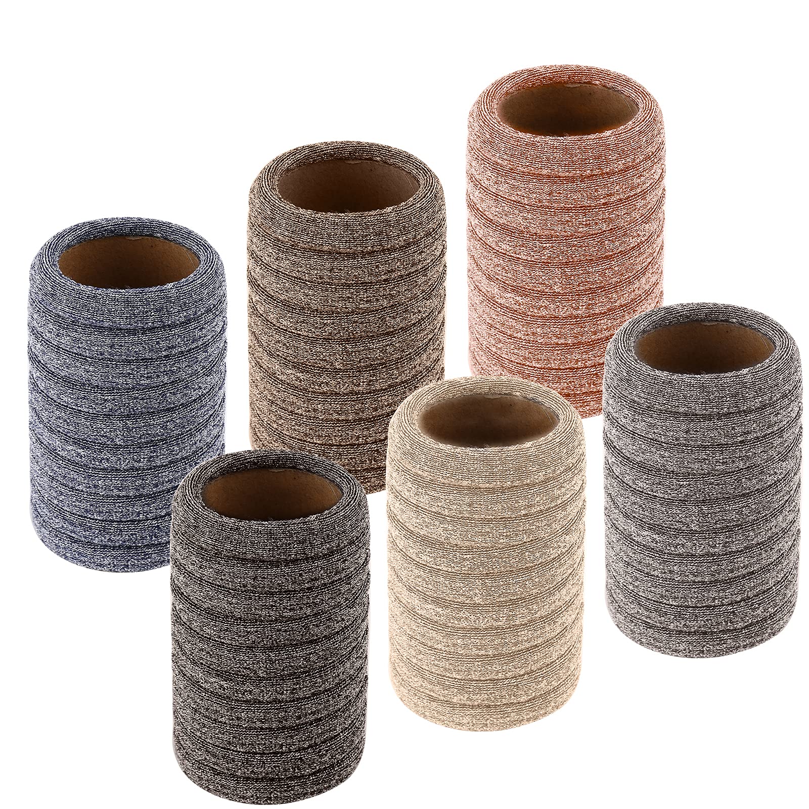 BAOLI 60PCS Large Hair Ponytail Holders - Seamless Hair Ties for Thick Hair, Soft Cotton Hair Bands for Women & Girls - Perfect for Workouts, Yoga, and Everyday Styling