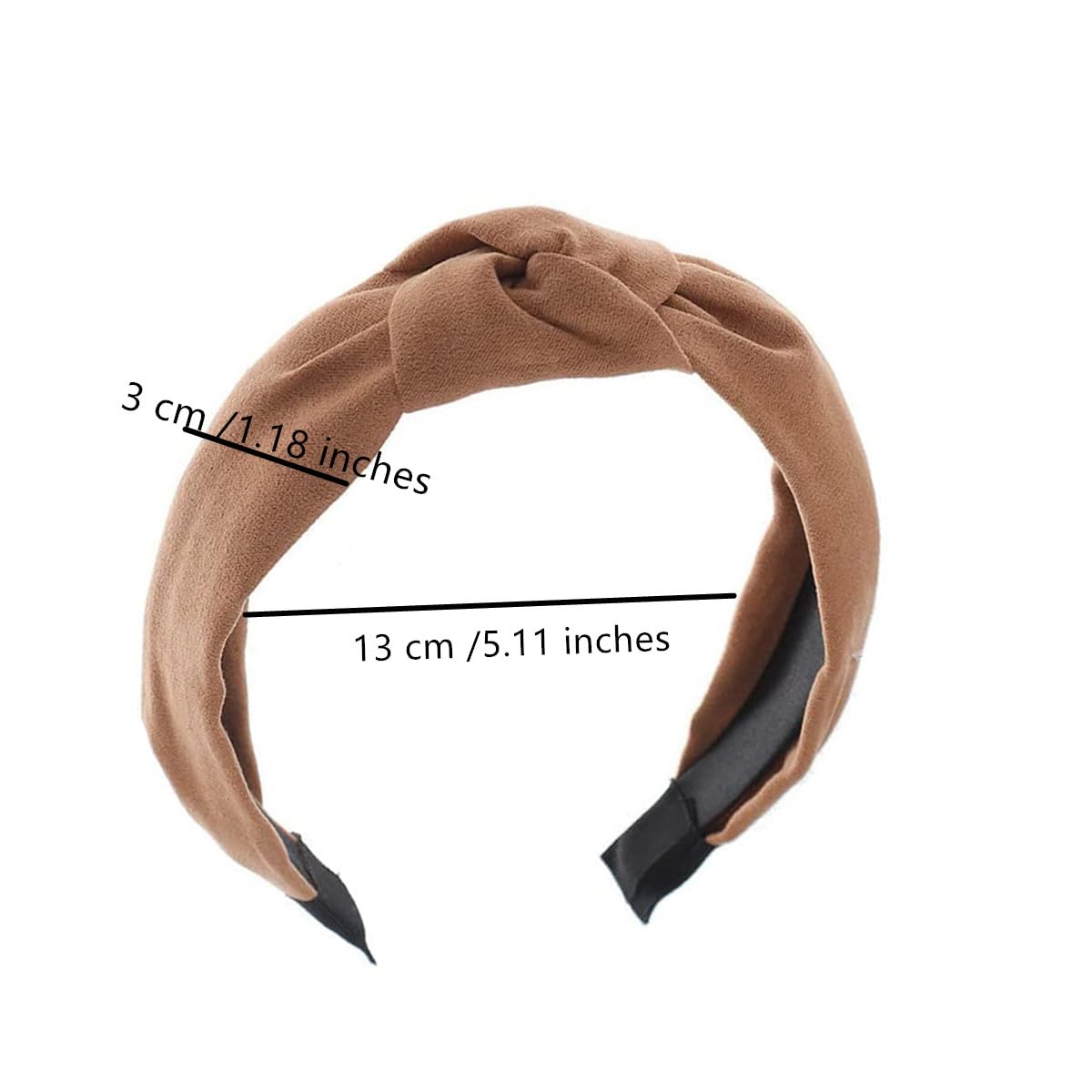 4 Pack Knotted Headbands for Women - Non Slip Suede Hairbands for Workout, Yoga & Sports - Fashionable Head Wraps for Women and Girls - Perfect for Gym, Running, Tennis & Daily Wear