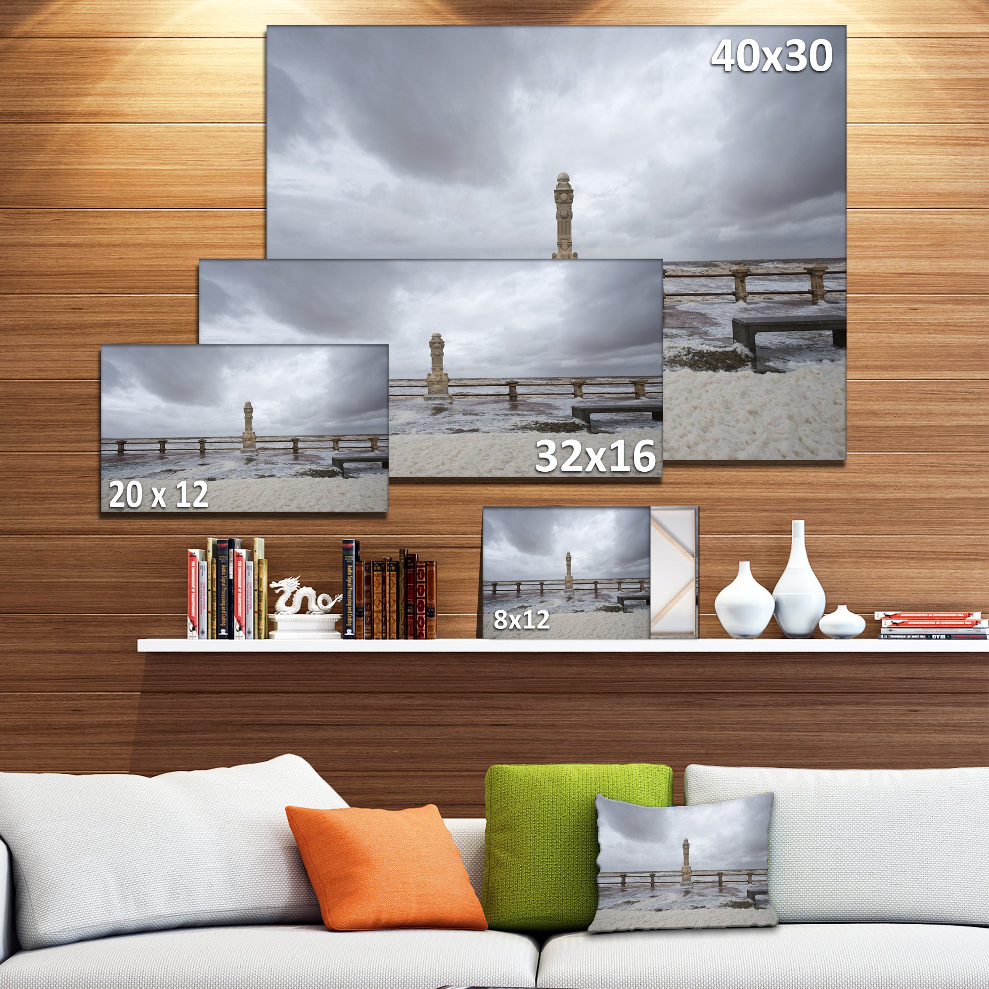 Uruguay Spring Storm Panoramic Bridge Canvas Art Print - Stunning Wall Decor for Living Room, Bedroom & Office