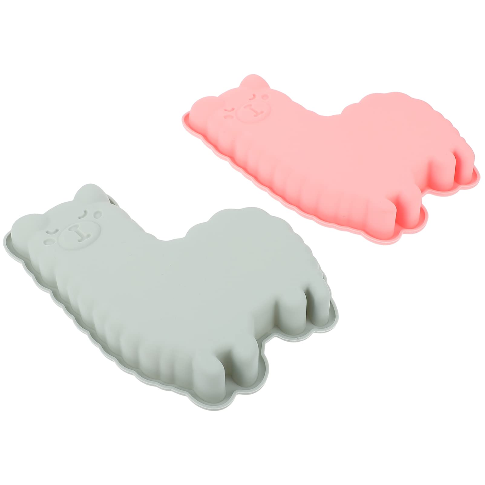 Beaupretty 2-Piece Alpaca Cake Mold Set - Non-Stick Baking Molds for Chocolate, Cupcakes & DIY Desserts - Perfect for Home Baking, Party Treats & Creative Cake Decorating