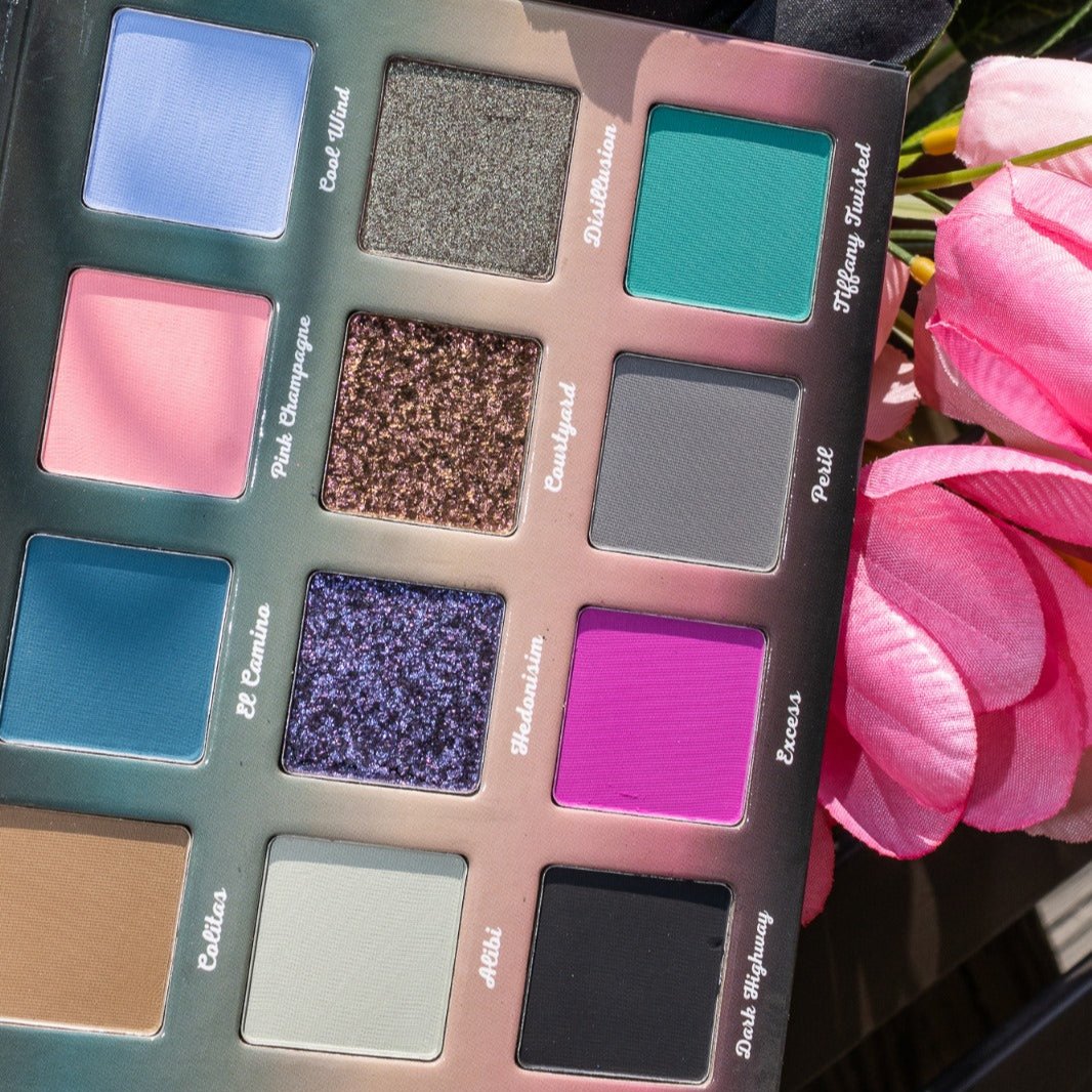 El Camino Eyeshadow Palette - 12 Highly Pigmented Matte & Shimmer Shades for Day & Night Makeup Looks | Vegan & Cruelty-Free | Perfect for Parties, Weddings & Everyday Wear