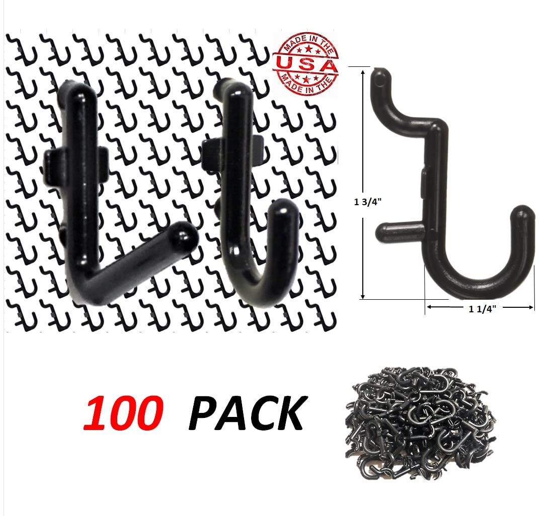 WallPeg PH-5 Pegboard Hooks Kit - Heavy Duty Tool Organizer for Garage, Workshop & Home Storage - Perfect for Wall Mounted Tool Organization