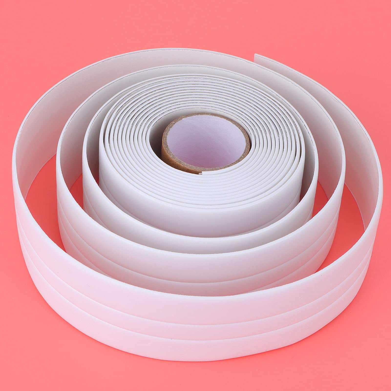 Self-Adhesive PVC Acrylic Sink Sealing Tape - Waterproof Caulking Strip for Bathroom, Toilet & Kitchen Corners - Easy Peel & Stick Seam Sticker for Wall Gaps & Crack Protection (Perfect for Shower, Sink & Countertop Sealing)