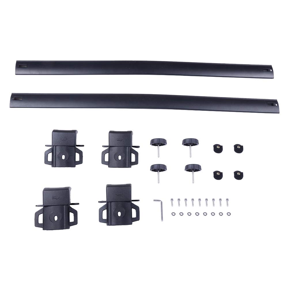 Universal Aluminum Roof Rack Cross Bars - Heavy Duty Car Top Luggage Carrier for Jeep Compass 2017-2020 | Perfect for Camping, Road Trips & Outdoor Adventures