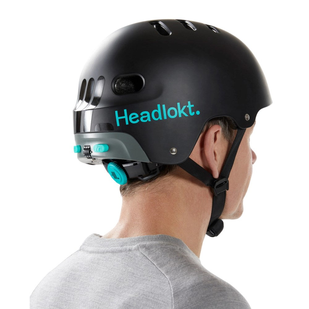 Headlokt Adult Bike Helmet with Built-in Lock - Secure & Stylish Cycling Safety Gear for Commuting & Urban Riding