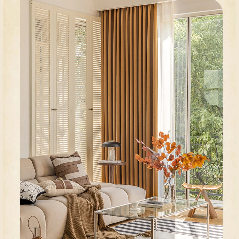 Claire Polyester Wavy Pattern Curtain Swatch - Elegant Window Treatment for Living Room, Bedroom & Home Decor