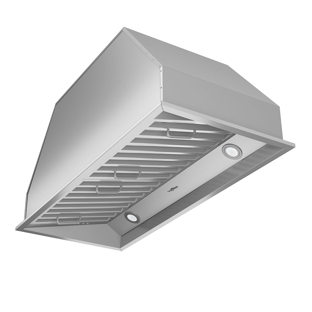 34-inch Pro Insert Range Hood with LED Lights - Perfect for Modern Kitchens & Over-the-Stove Ventilation