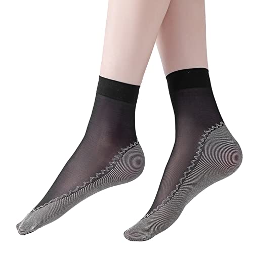 Cotton Sole 10 Pairs Black