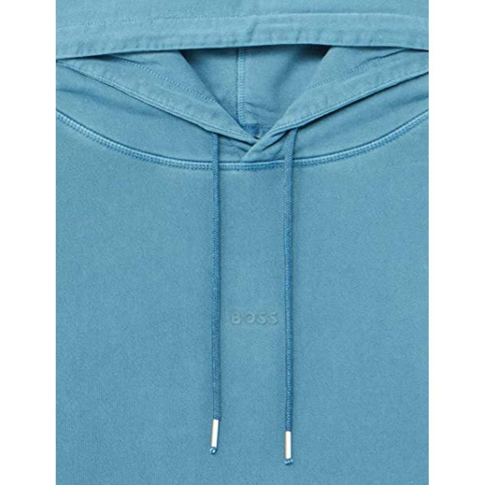 BOSS Men's Wefadehoody Hooded Sweatshirt - Medium Blue 424, Size M | Casual Pullover Fleece Hoodie for Everyday Wear & Outdoor Activities