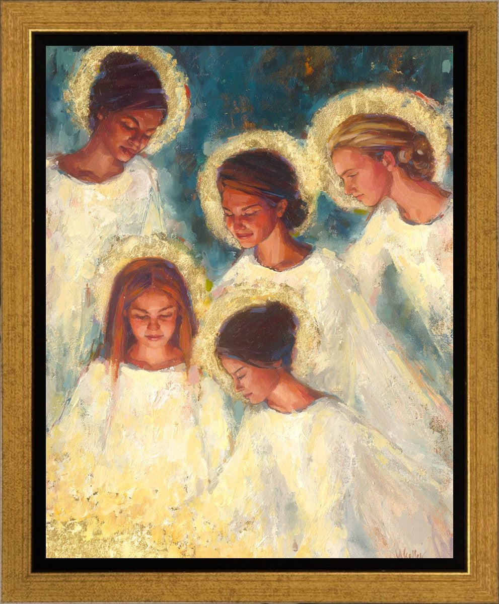 Angels Gallery Wrap Canvas Art - Premium Handmade Wall Decor for Home & Office - Perfect for Living Room, Bedroom, and Gift Giving