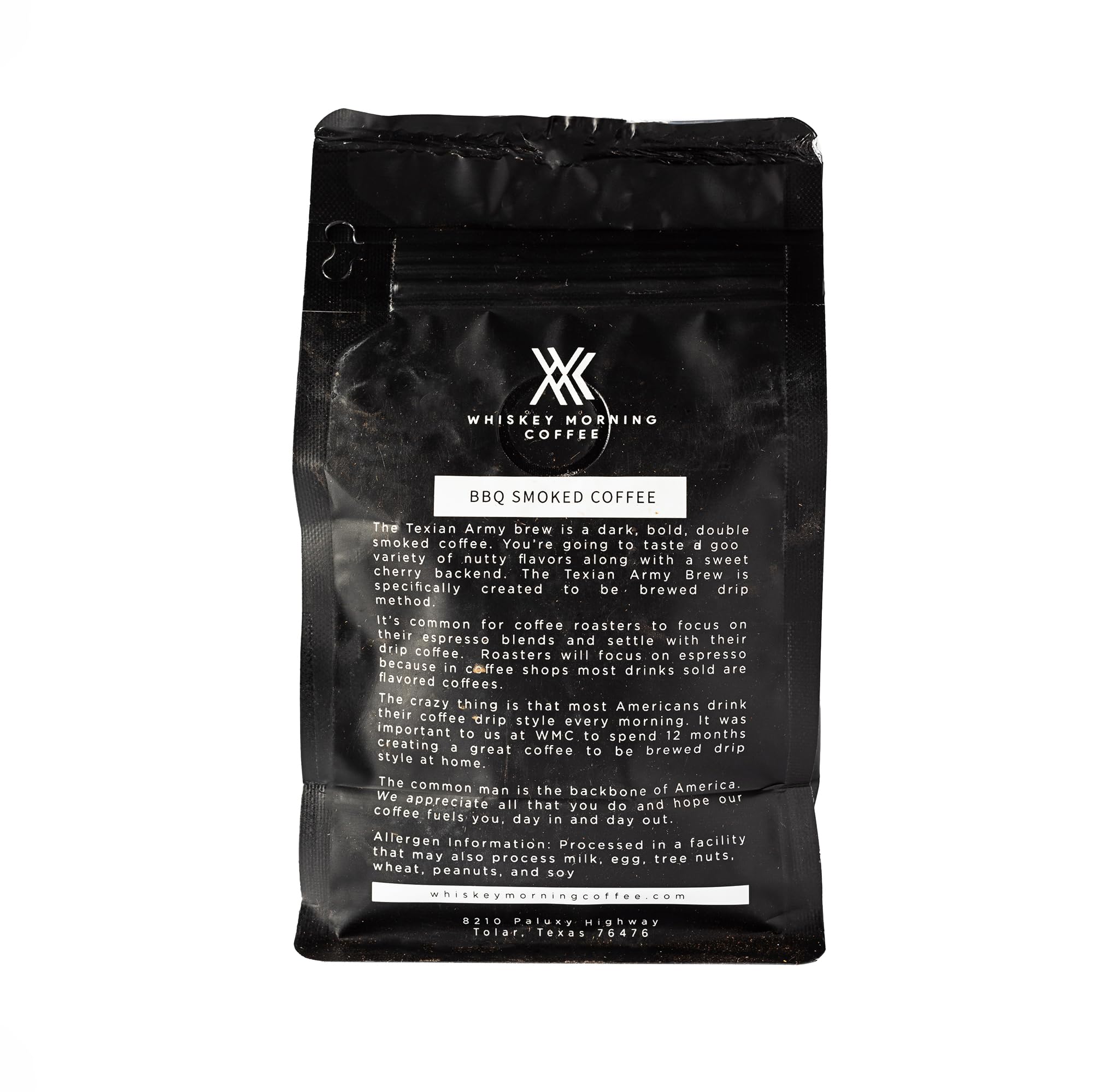 Pecan and Cherry Smoked Coffee Beans - Fire Roasted Texian Army Brew Ground Coffee for Camping, Outdoor Adventures and Gourmet Coffee Lovers