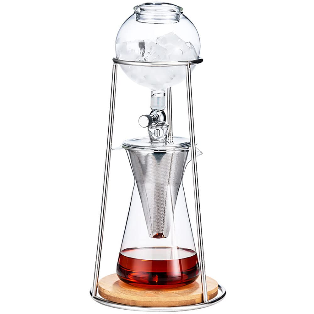 Premium Cold Brew Coffee Maker with Adjustable Stainless Steel Filter - Iced Coffee Tower Brewer for Home, Office & Outdoor Use | Perfect for Coffee Lovers & Gift Giving