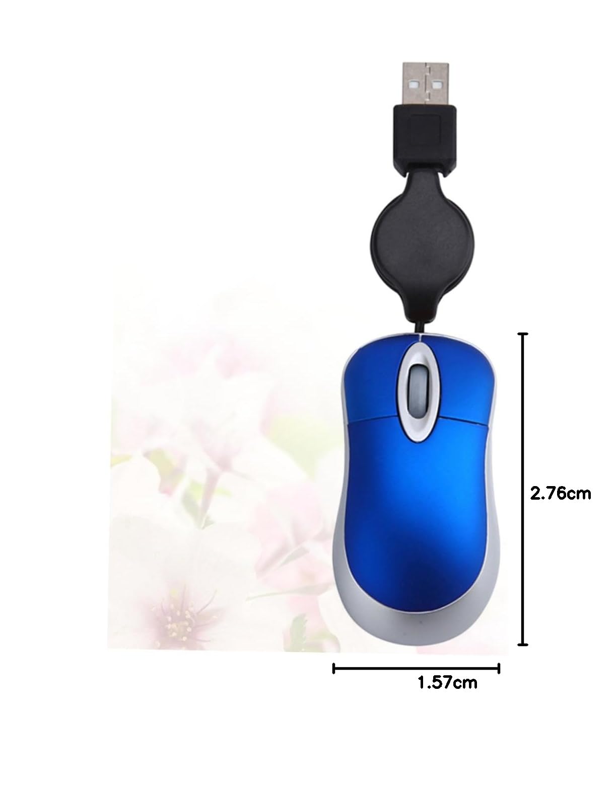 Gadpiparty 3pcs Mini USB Wired Mouse - Mute, Retractable Cable, Compact Design for Laptop, Travel & Office Use