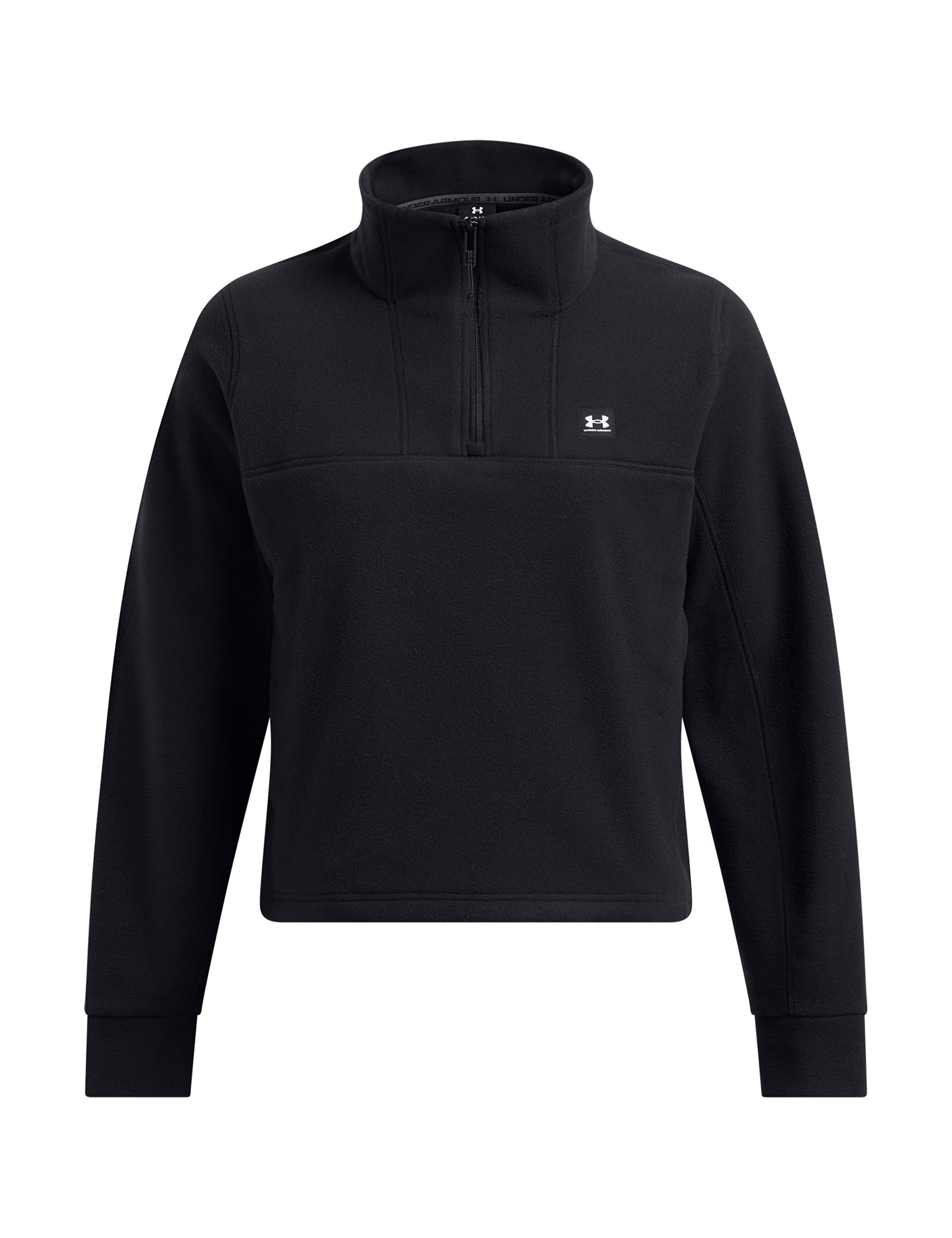 Expanse Fleece 1/2 Zip Pullover - Black | Warm & Comfortable Quarter Zip Fleece Jacket for Men & Women | Perfect for Hiking, Camping & Outdoor Activities