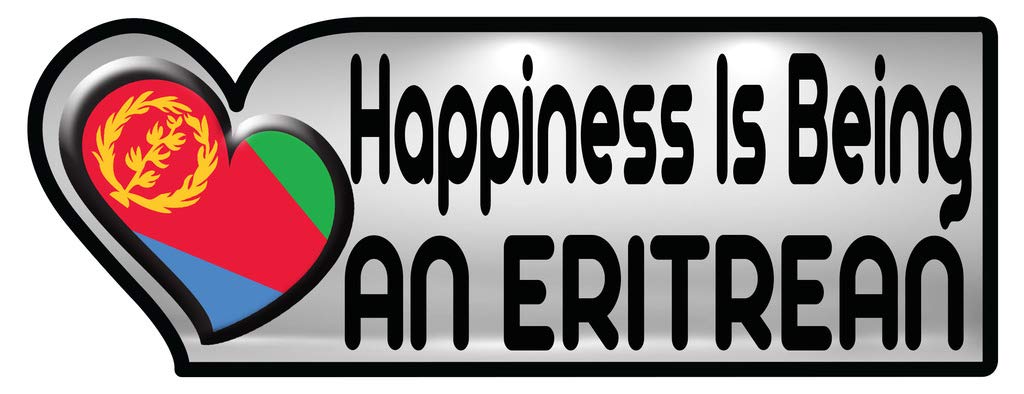 Eritrean Pride Country Nation Sticker - 3 x 8.5 Inch Bumper Decal for Cars, Laptops & Water Bottles - Show Your Eritrean Heritage