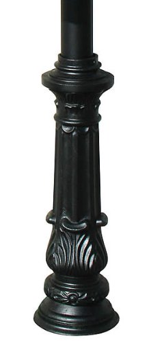 Ornate Bronze Mailbox with Solar Light, Post Mount & 3 Address Plates - Perfect for Front Yard, Garden, and Driveway Decoration