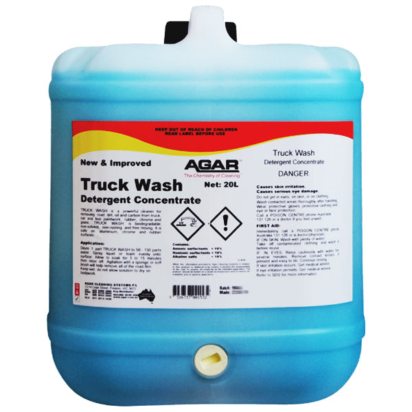 Agar Truck Wash Detergent Concentrate - Heavy Duty Vehicle Cleaner for Semi Trucks, Trailers & Fleet Washing | Professional-Grade Formula for Commercial Use