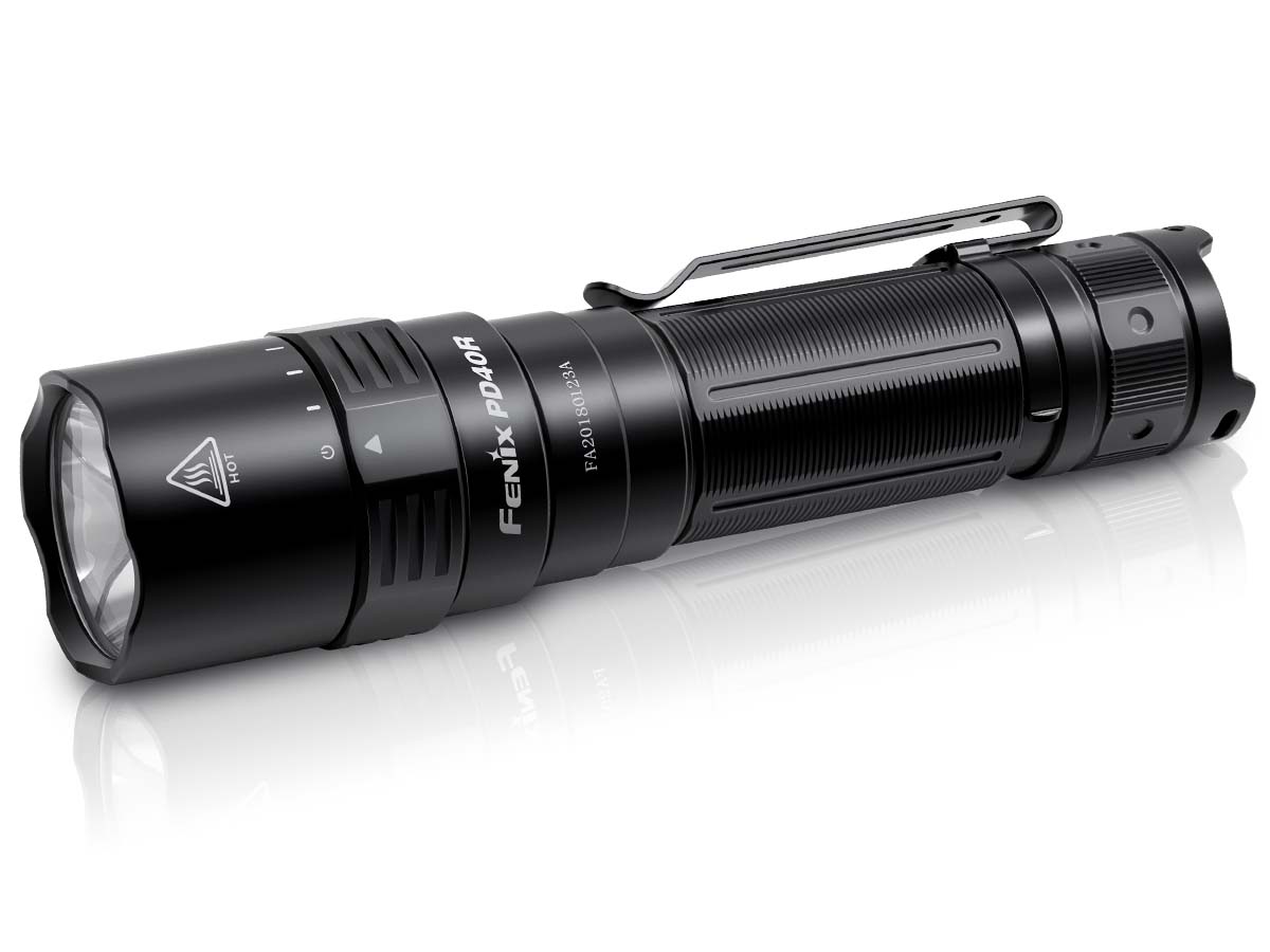 Fenix PD40R V2.0 Rechargeable Flashlight - 2000 Lumens, USB-C Charging, Waterproof Tactical Light for Camping, Hiking & Emergency Use