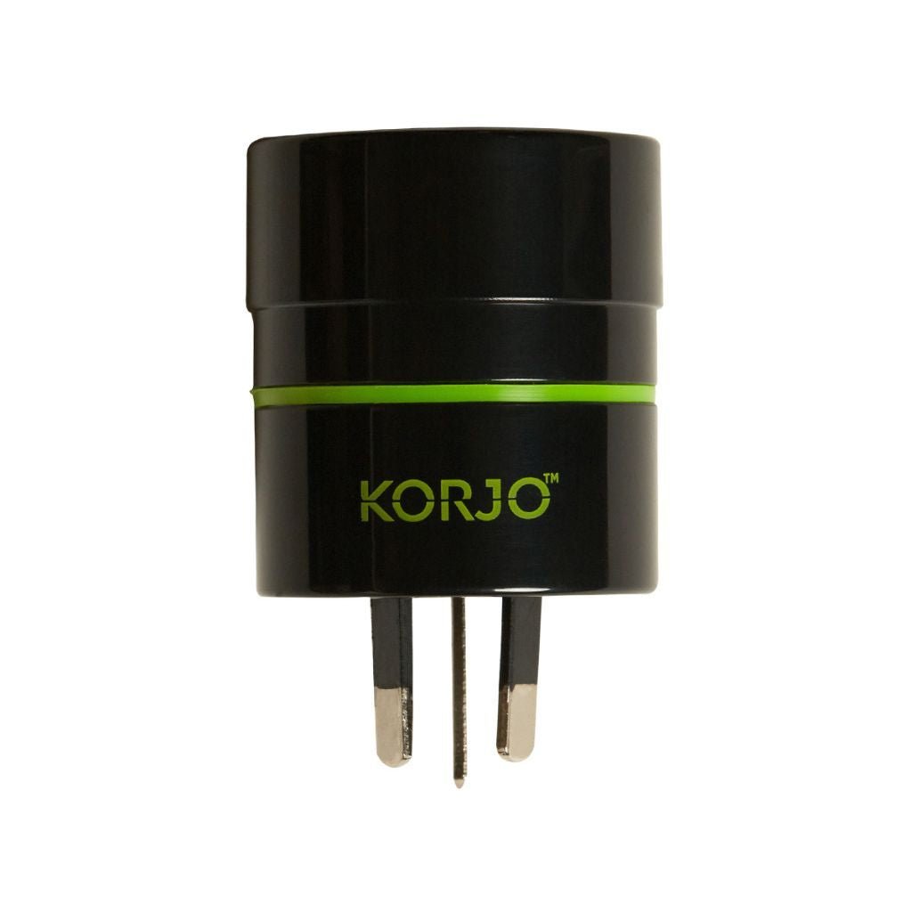 Korjo Universal Travel Adapter for Australia - AA01 - Compatible with US, UK, EU Plugs - Perfect for Business Trips, Vacations & Study Abroad
