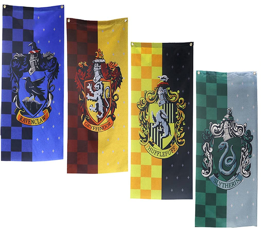 Harry Potter Party Decorations - Hufflepuff Flag & Banner Set for Birthday, Themed Events, Room Decor - Perfect for Halloween, Cosplay, and Gryffindor House Parties