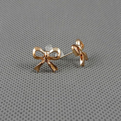 Stylish Punk Bowtie Earrings - XJ0033 Earring Hooks, Studs & Cuff Clips for Women | Perfect for Parties, Concerts & Alternative Fashion