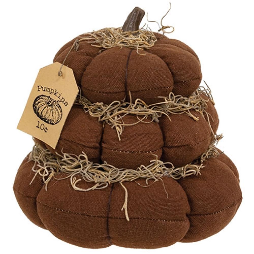 Halloween Decorations - 10 Cents Stuffed Pumpkin Stack for Fall, Thanksgiving & Autumn Home Decor | Cute Pumpkin Plush Toy for Kids Room, Party Favors & Seasonal Display