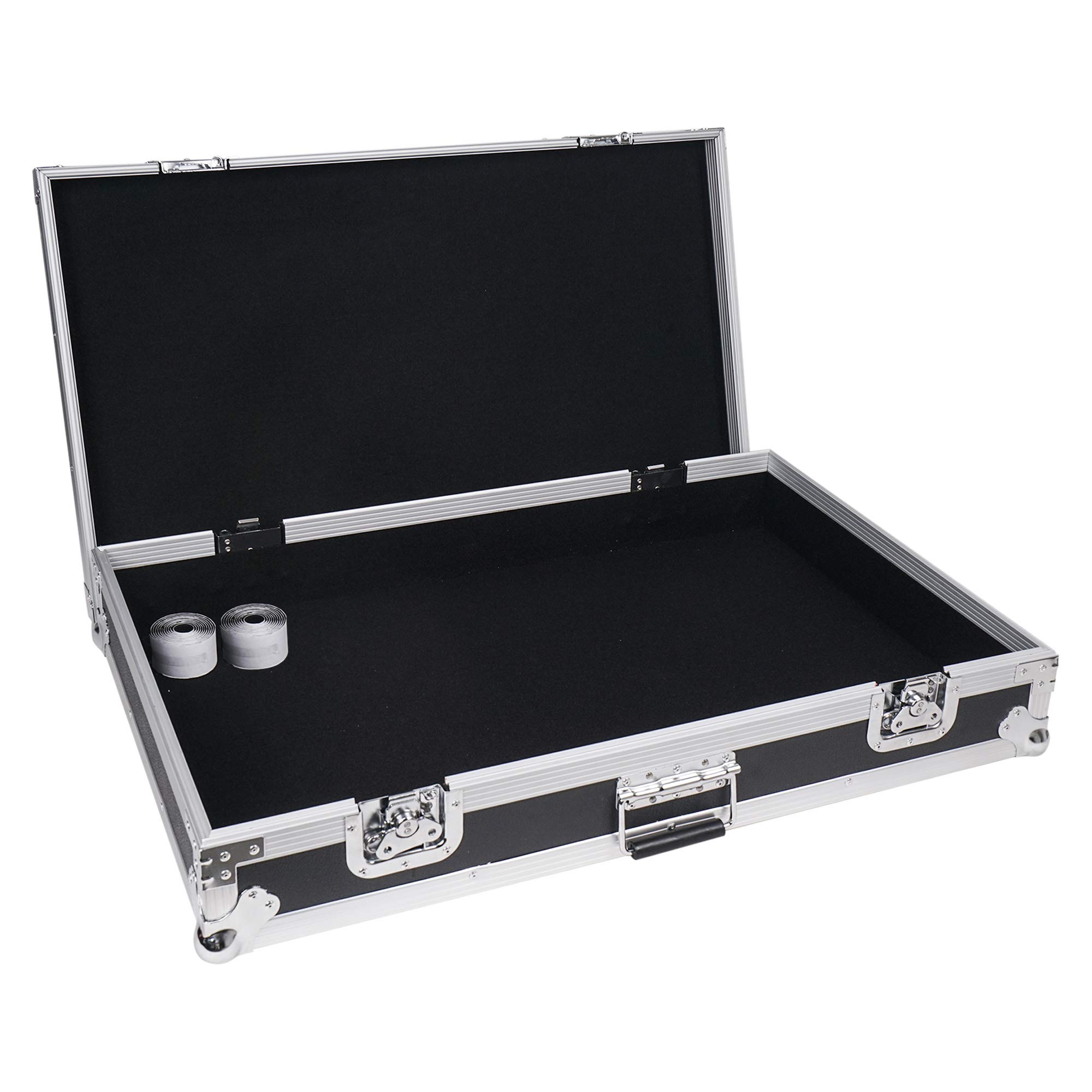Heavy-Duty Plywood Guitar Pedal Board ATA Road Case - 32.7”x19” Interior with Pedal Mounting Tape Fastener (STRC-PD2) | Perfect for Touring Musicians & Professional Guitarists