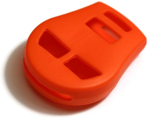 Durable Orange Silicone Key Fob Cover Case for Nissan Cube 2009-2013 - Protective Remote Keychain Pouch with Anti-Scratch Design | Perfect for Car Keys Protection & Easy Identification