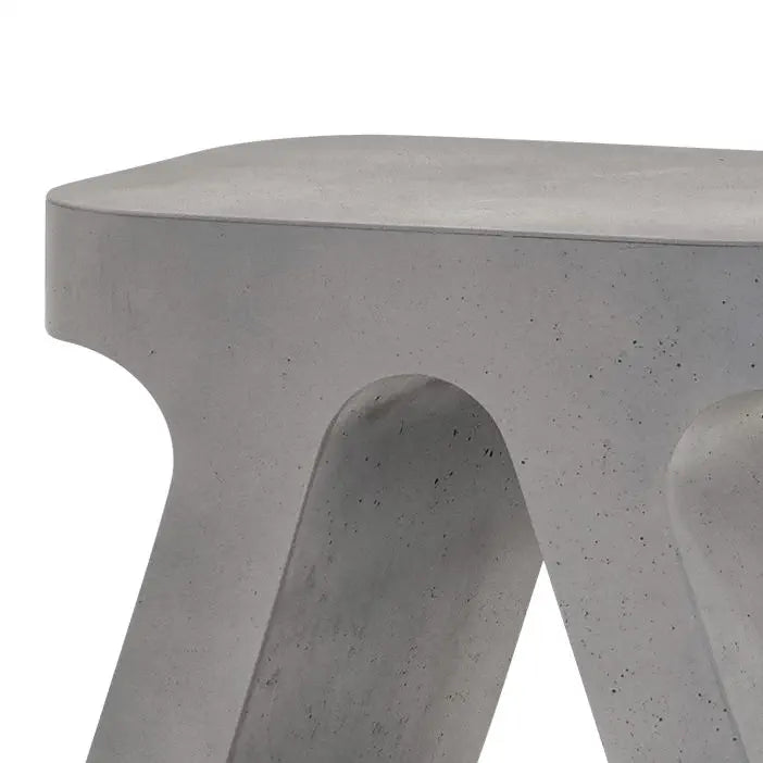 CIMENTO® Torcello Stool - Modern Bar Stool with Metal Base for Kitchen Island, Breakfast Nook & Home Decor