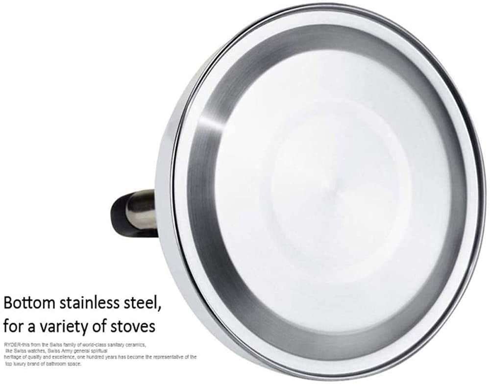 Premium Stainless Steel Stovetop Whistling Tea Kettle - 2L Capacity for Gas & Electric Stoves - Durable Camping & Household Water Boiler - Perfect for Tea, Coffee & Outdoor Cooking