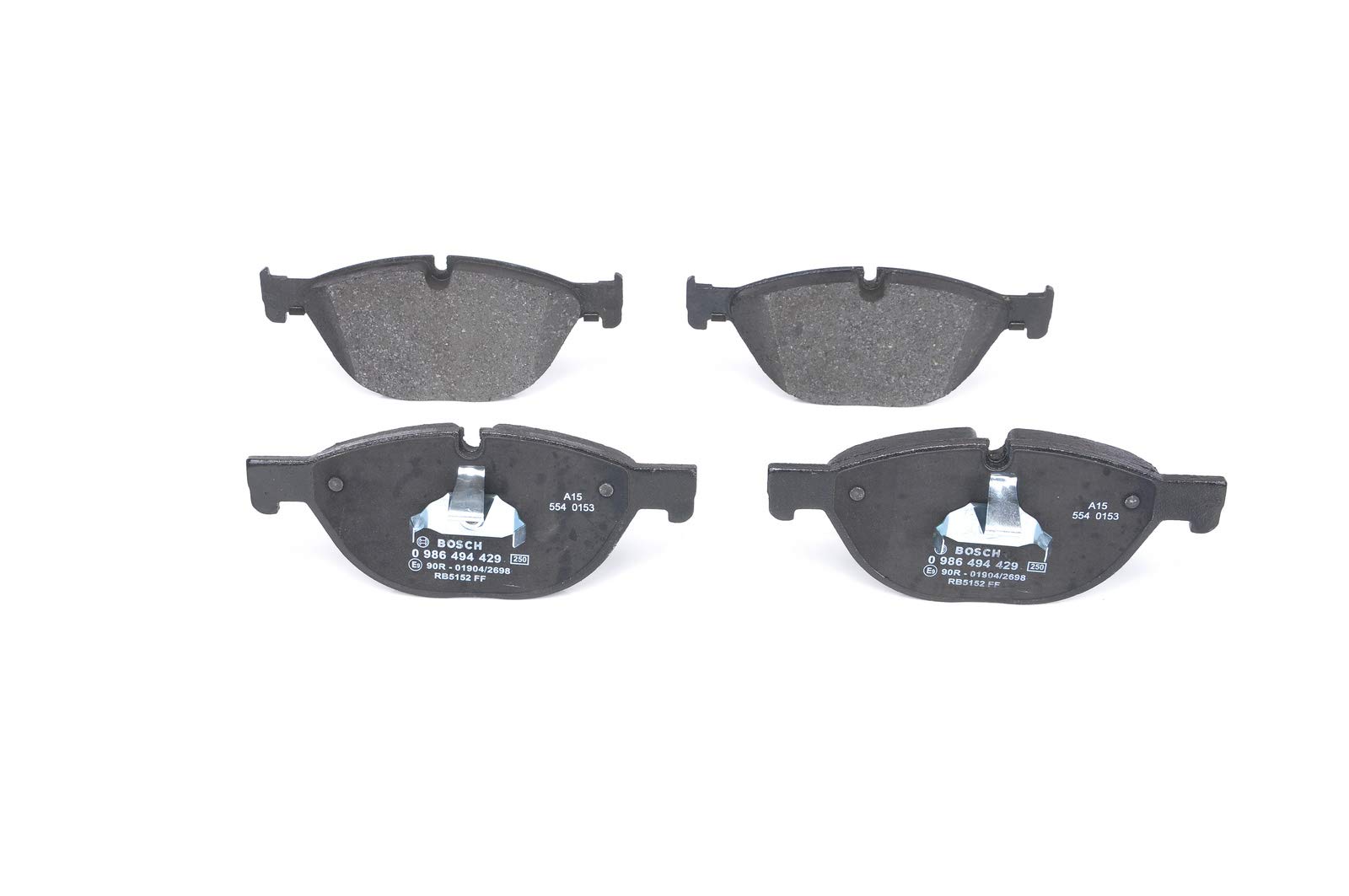 BOSCH BP1351-0986494429 Brake Pad Set - Premium Replacement Brake Pads for Smooth & Safe Stopping | Perfect for Daily Commuting, City Driving & Highway Use