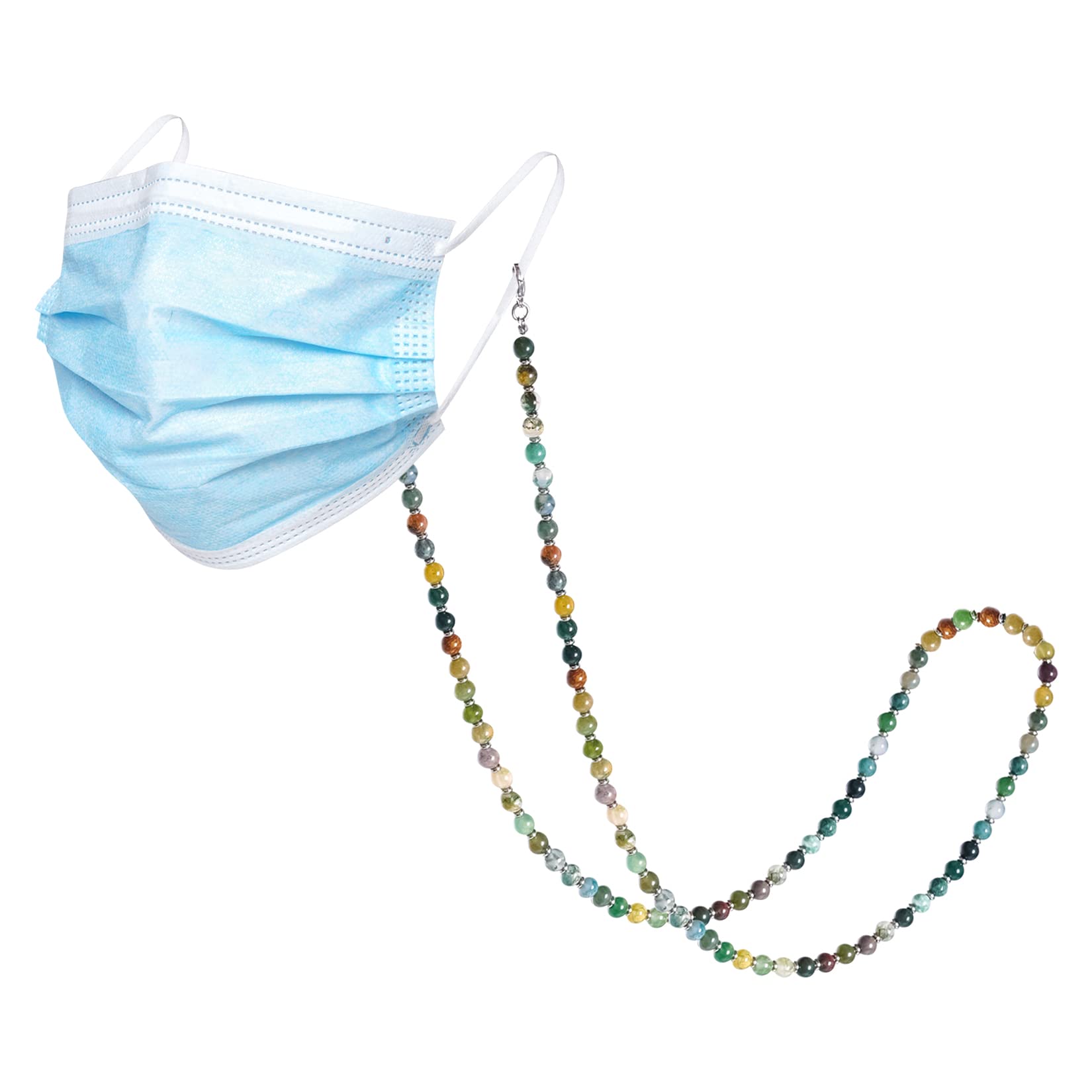 Beaded Lanyard for ID Badge & Glasses - Stylish Neck Chain for Women & Teachers - Office & School Use