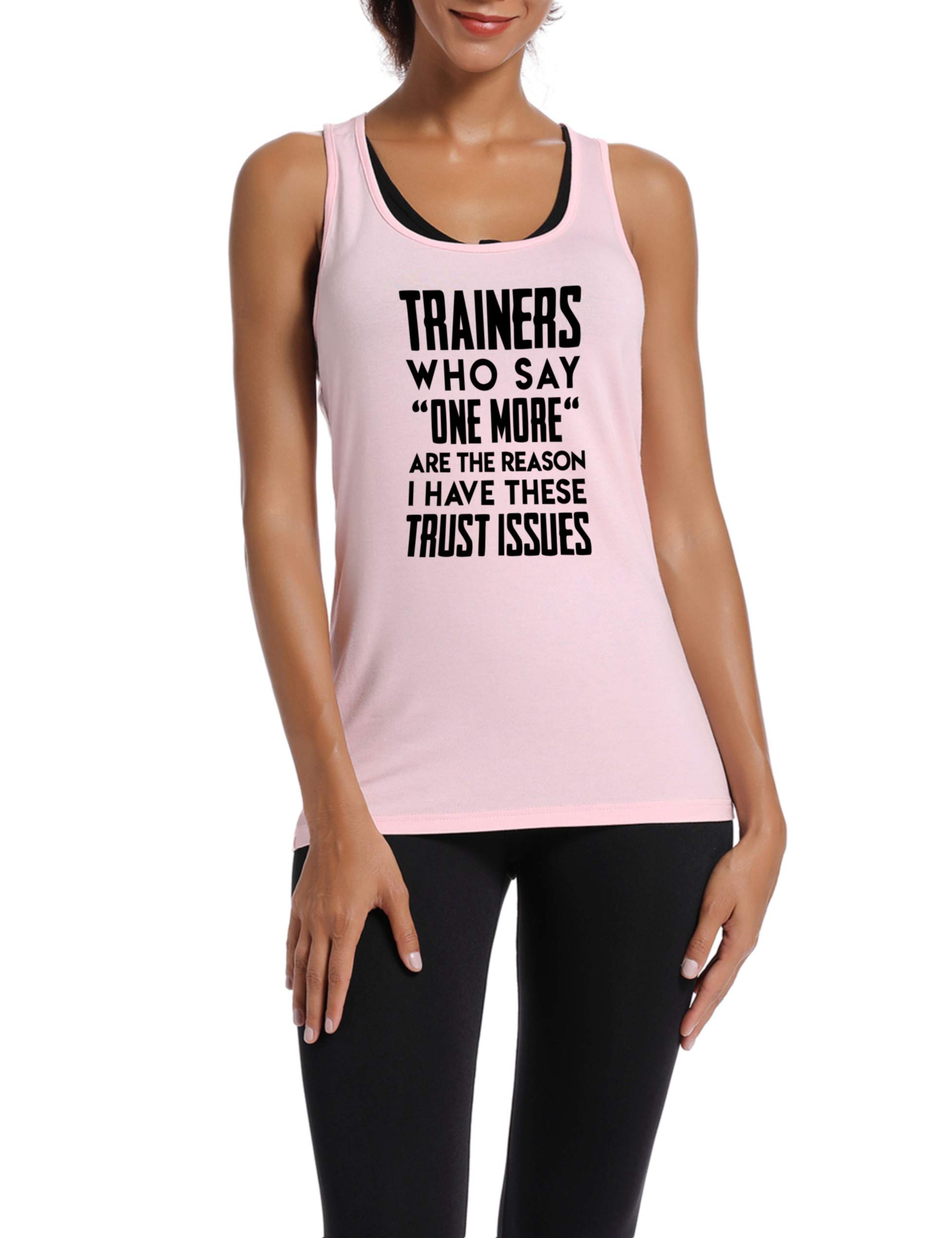 Funny Workout Tank Tops for Women - Gym Racerback Sleeveless Shirts with Motivational Sayings | Perfect for Yoga, Running & Fitness Training