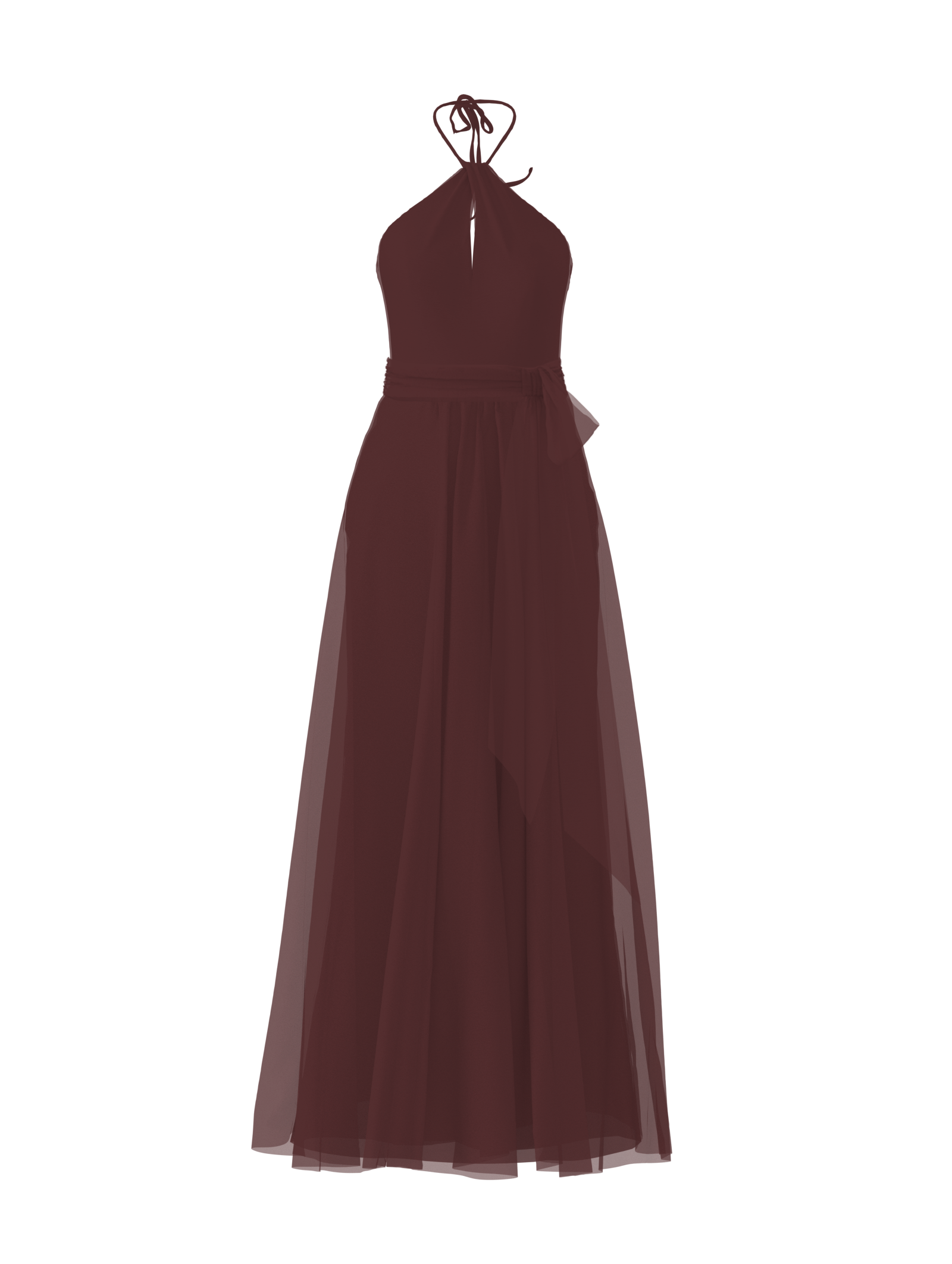 Colby Bodice & Justine Skirt with Sash Belt - Elegant Ruby Red Women's Fashion Set for Parties, Weddings & Special Occasions