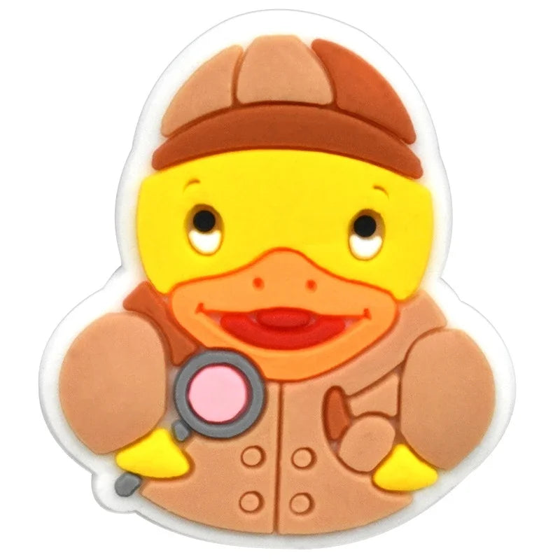 Duck Shoe Charms for Crocs & Sandals - Cute Decor Pins for Kids, Boys, Girls, Men & Women - Perfect for Clogs, Jeans & Buckle Shoes - Fun Accessories for School, Parties & Everyday Wear