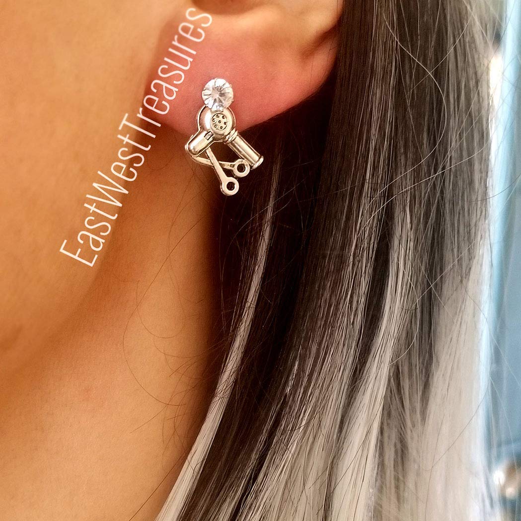 Professional Hairdresser Scissors Stud Earrings for Women - Handmade Cosmetology Graduation Jewelry Gift - Perfect for Stylists, Beauty School Graduates & Fashion Accessories