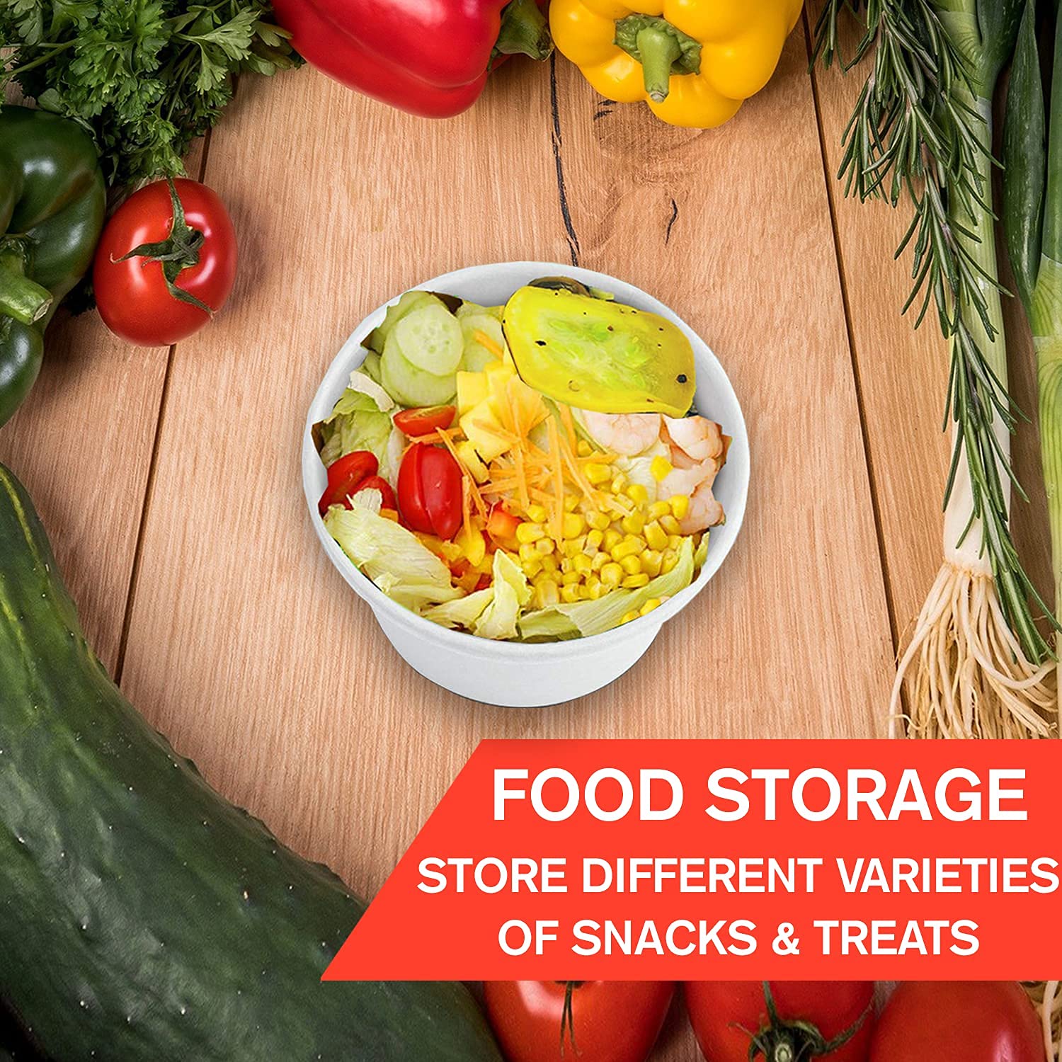 Smygoods 12oz Disposable Paper Soup Containers with Lids - 50 Pack, Eco-Friendly Takeout Bowls for Soup, Noodles, Ramen & Pho - Perfect for Restaurants, Catering & Home Use