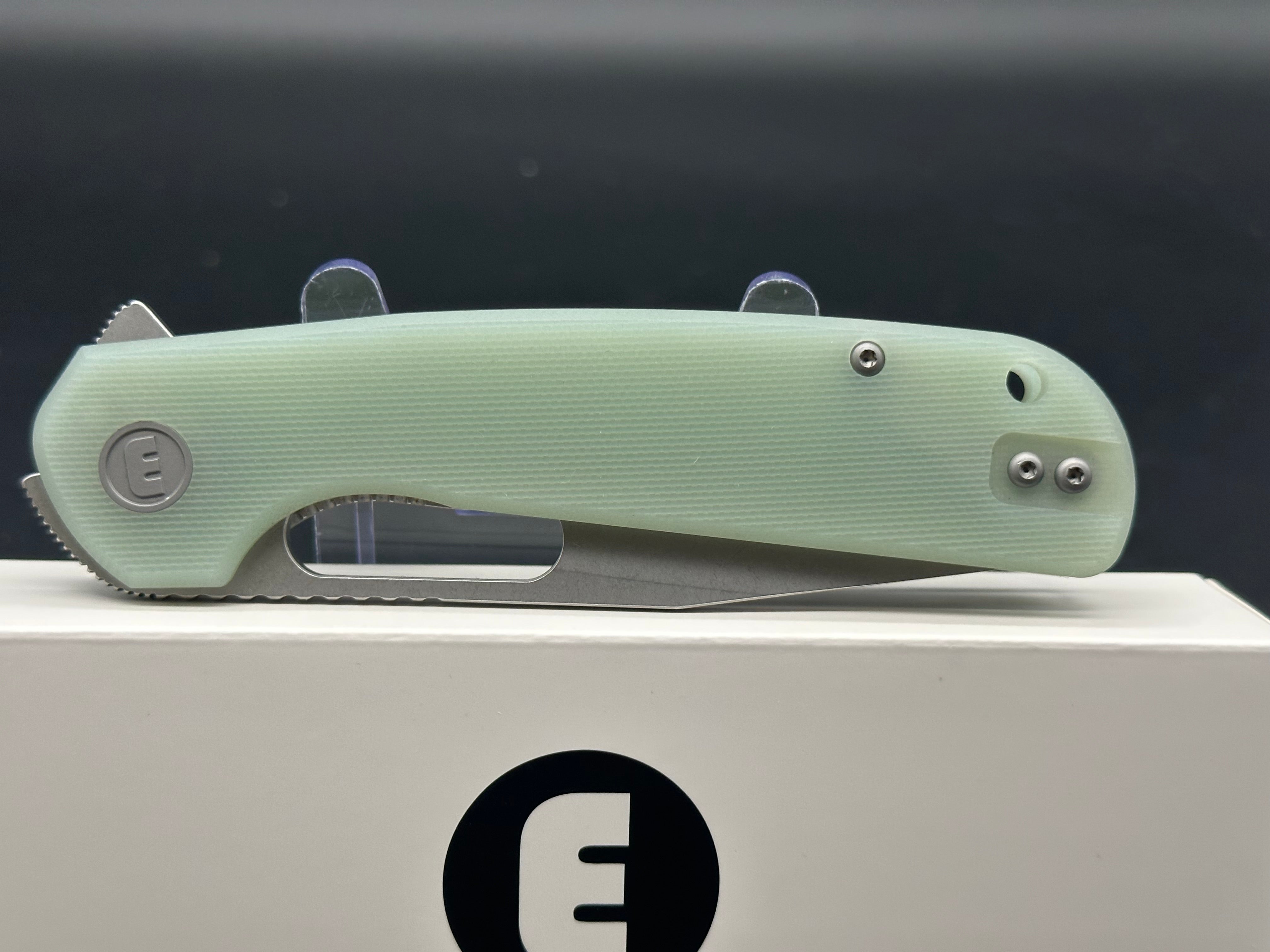 Eutektik Trinity Jade G10 Folding Knife – New in Box with LTK Koozie, Patch & Sticker – Premium EDC Pocket Knife for Outdoor, Camping & Everyday Carry