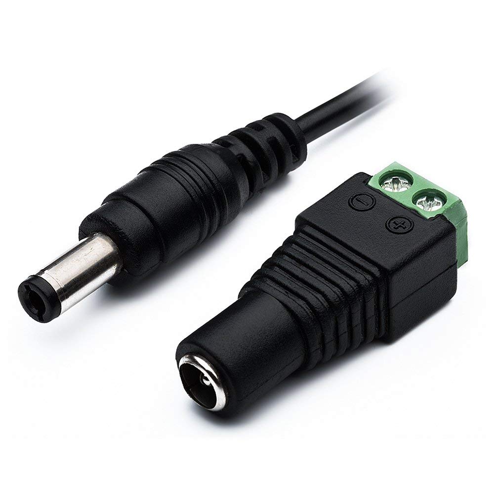 12V 2A Power Adapter, AC 100-240V to DC 12V Converter, 24W Switching Power Supply for LED Strip Lights (3528/5050), 2.1mm x 5.5mm Connector - Perfect for Home Lighting, DIY Projects, and Indoor/Outdoor LED Installations