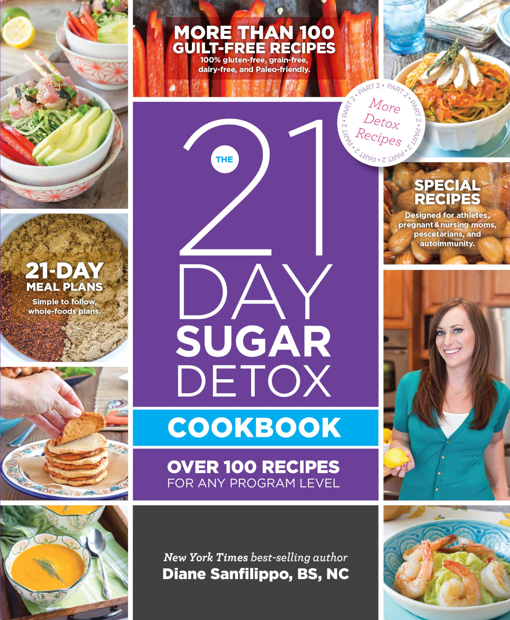 The 21-Day Sugar Detox Cookbook: 100+ Healthy Recipes for Beginners to Advanced | Low-Carb Meal Plans for Weight Loss & Clean Eating