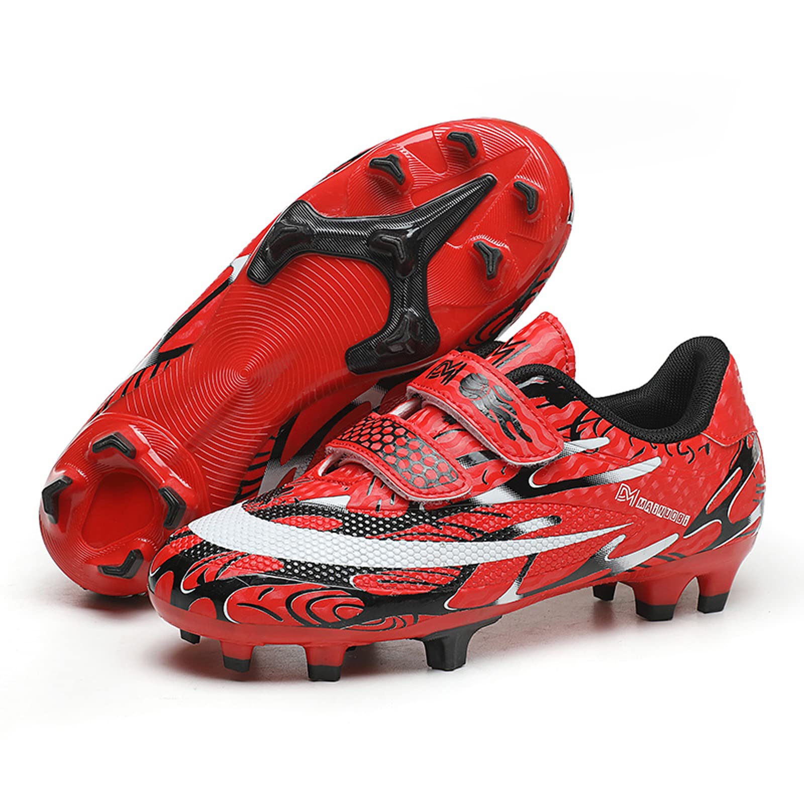 **Eliogn Boys & Girls AG/FG Soccer Cleats - Lightweight Outdoor Football Shoes for Kids - Youth Soccer Training & Match Play (Little Kid/Big Kid) - Perfect for Turf, Grass & Field Games**