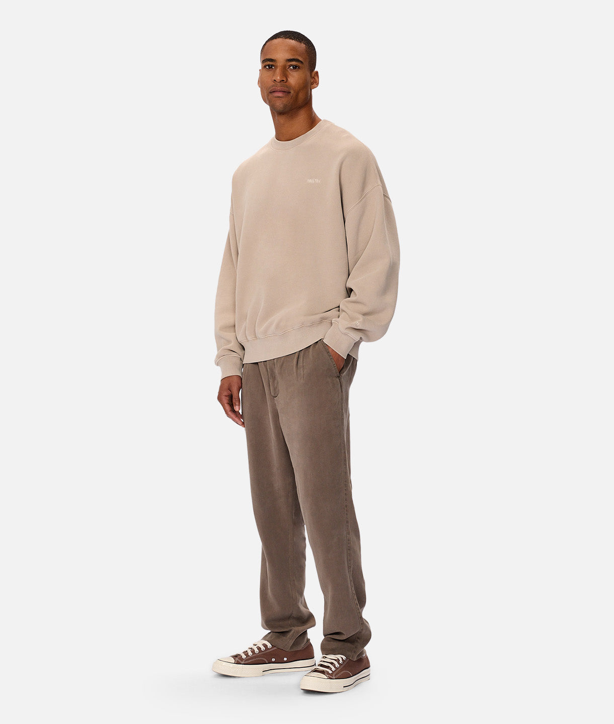 Premium Del Sur Washed Sweater in Tan - Soft & Comfortable Cotton Pullover for Men & Women | Perfect for Casual Wear, Layering & Cool Weather Outfits
