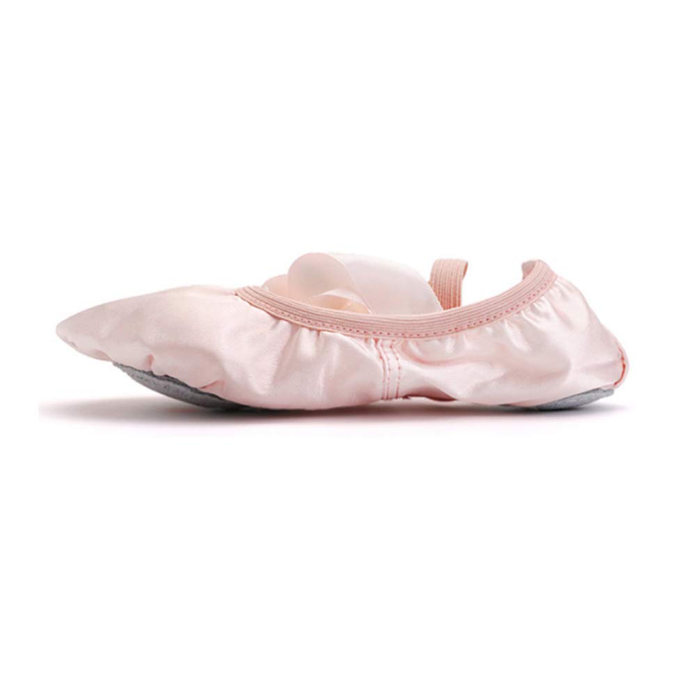 Women's Ballet Flats - Professional Dance Shoes for Ballet, Jazz & Contemporary - Soft Leather Slippers with Ribbon Tie - Perfect for Classes, Performances & Practice (Miss Garneck)