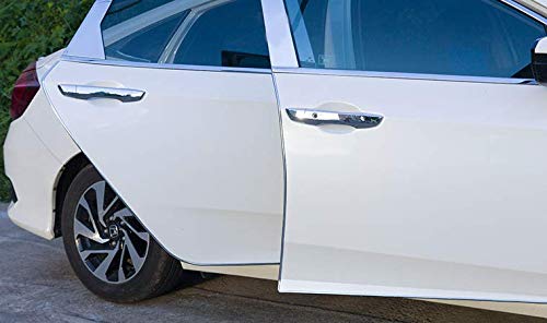 Universal Fit 19Ft (6M) Rubber U-Shape Car Door Edge Guards - Electroplated Silver Trim for Door Edge Protection | Perfect for SUVs, Sedans & Trucks to Prevent Scratches & Dings