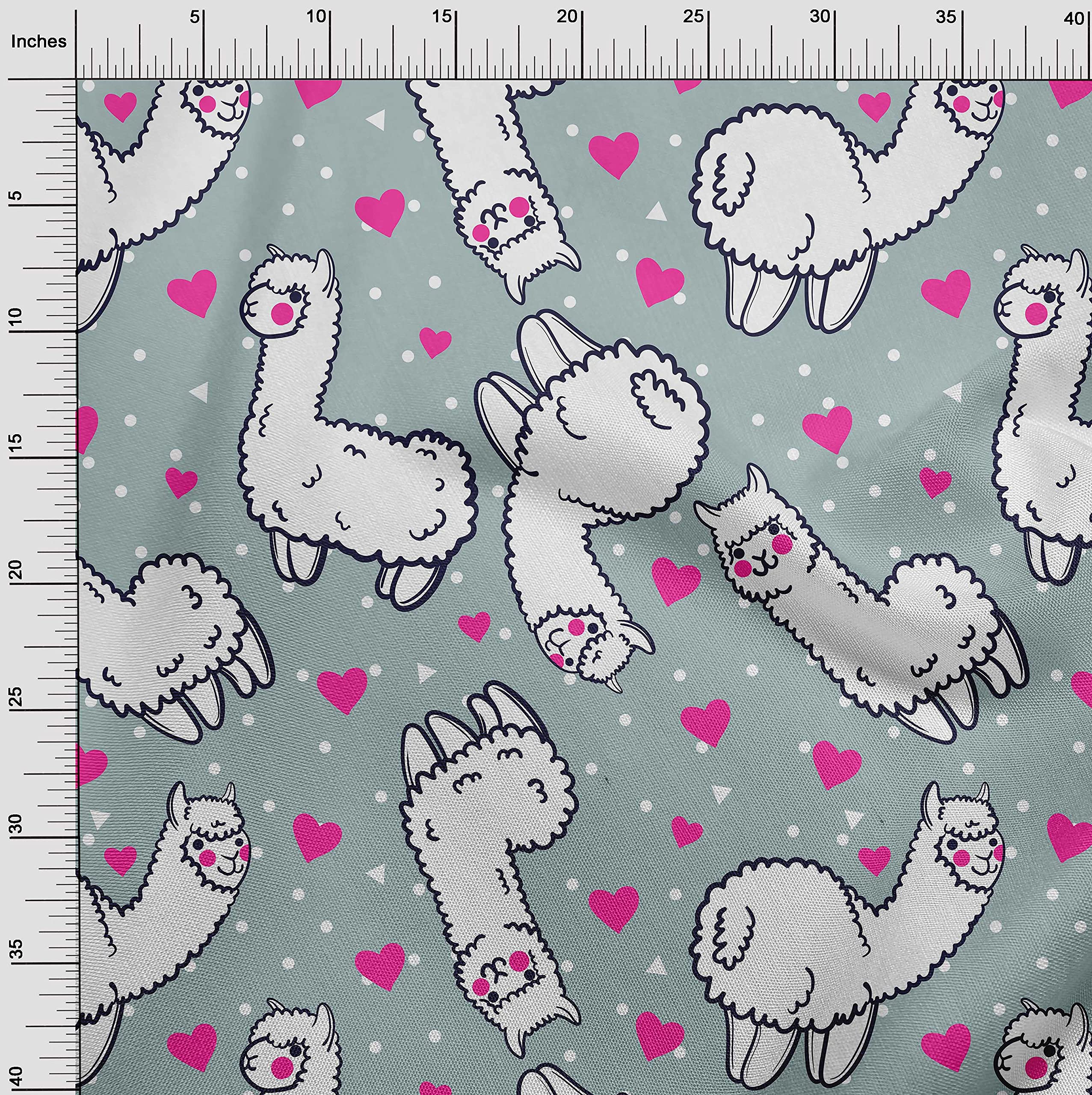 Velvet Light Blue Fabric by the Yard - 58 Inch Wide Soft Sheep Print for Nursery Decor, Sewing & Craft Projects | Perfect for DIY Home Decor, Baby Blankets & Quilting