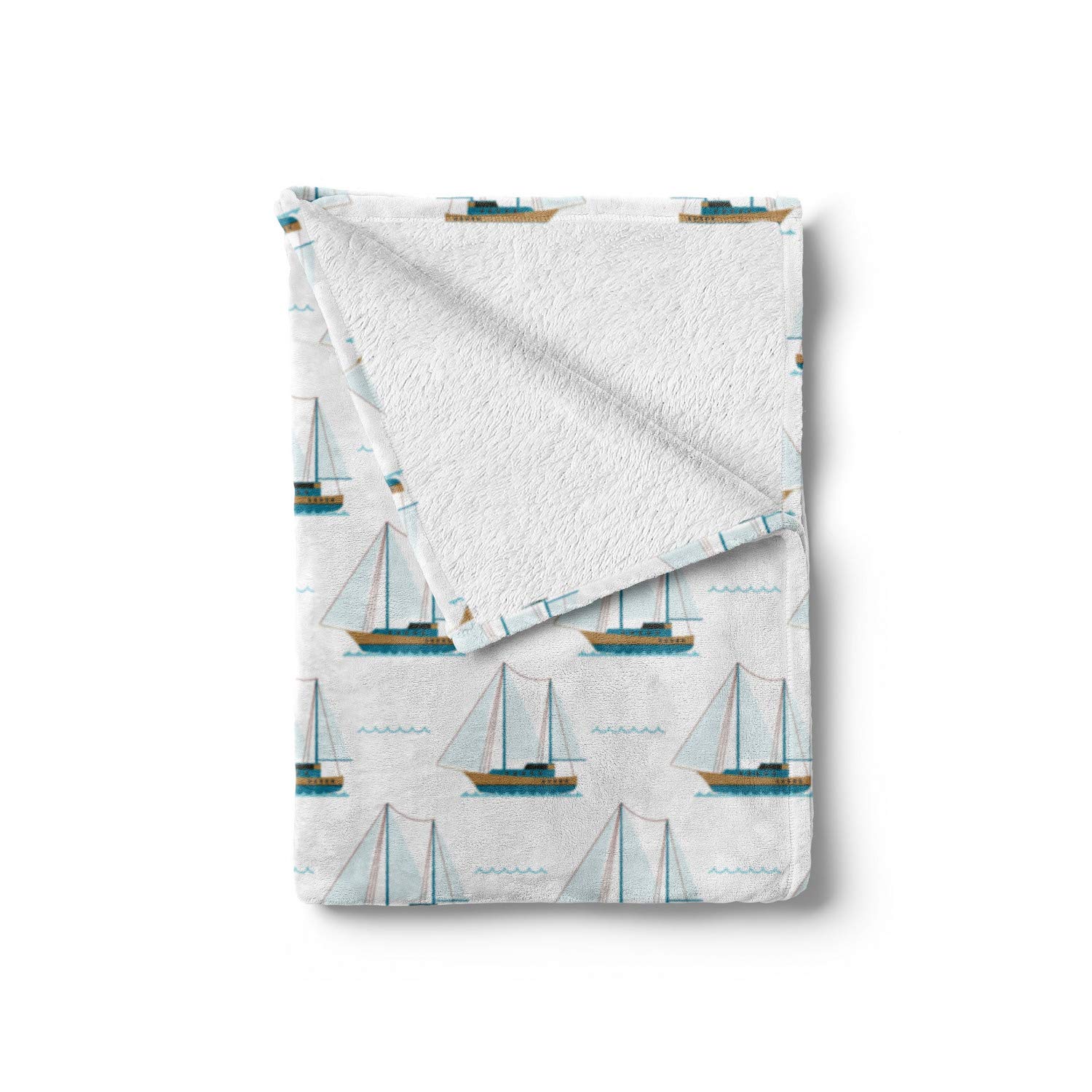Ambesonne Sailboat Fleece Throw Blanket - 60