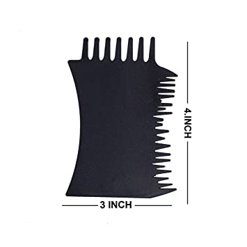 KYNA Hair Fiber Optimizer Comb - Pre Hairline Fiber Comb for Hair Building Fibers (Men & Women) - 2-Piece Set - Perfect for Thinning Hair & Instant Volume Boost