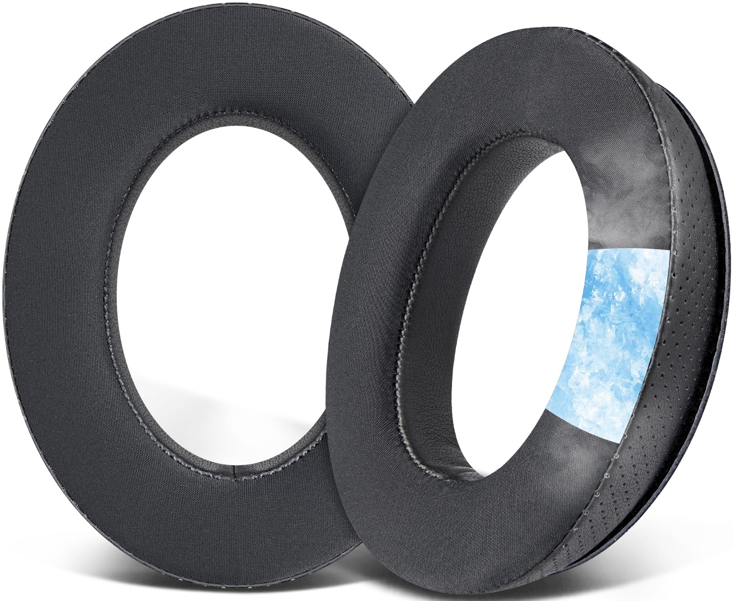 SOULWIT Replacement Ear Pads Cushions for Kingston HyperX Cloud Revolver & Revolver S Gaming Headset (HX-HSCR-BK/NA & HX-HSCRS-GM/NA) - CG Black - Comfortable Noise Isolation for PC, PS4, Xbox Gaming & Music Listening
