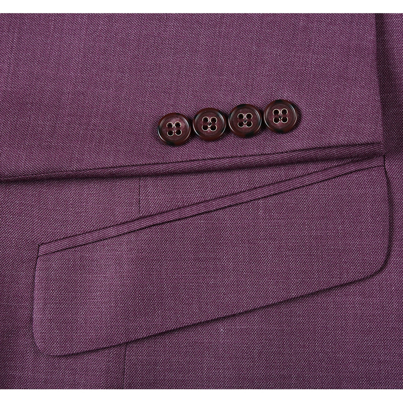 Alessandro Vitello by Renoir Berry Slim Fit Notch Lapel Solid Suit 293 16 | Men's Formal Business Attire for Weddings, Interviews & Special Occasions
